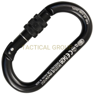 KONG Karabinek owalny OVAL ALU Black