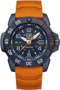 LUMINOX Zegarek Kwarcowy Navy SEAL Foundation 3250 Back to the Blue Series XS.3253.CBNSF.SET – niebiesko-pomarańczowy