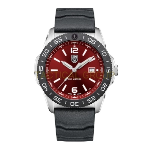 LUMINOX Zegarek Kwarcowy Pacific Diver 3120 Series XS.3135 - czarno-czerwony