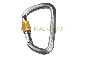 SINGING ROCK Karabinek D-Steel SCREW stalowy