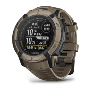 GARMIN Instinct® 2X Solar zegarek taktyczny GPS Jasnobrązowy edycja Tactical 010-02805-02