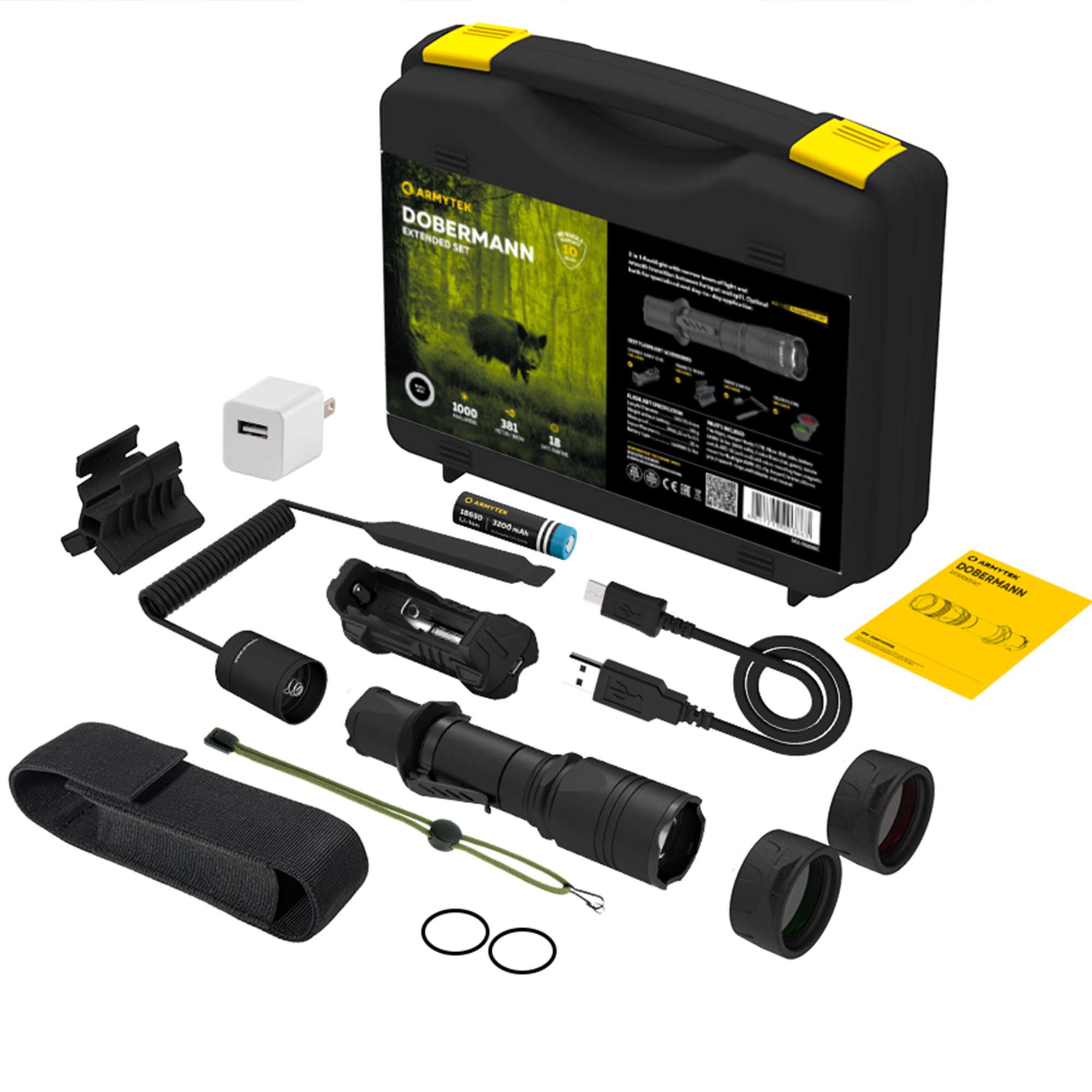 Zestaw taktyczny Armytek Dobermann - Extended Set