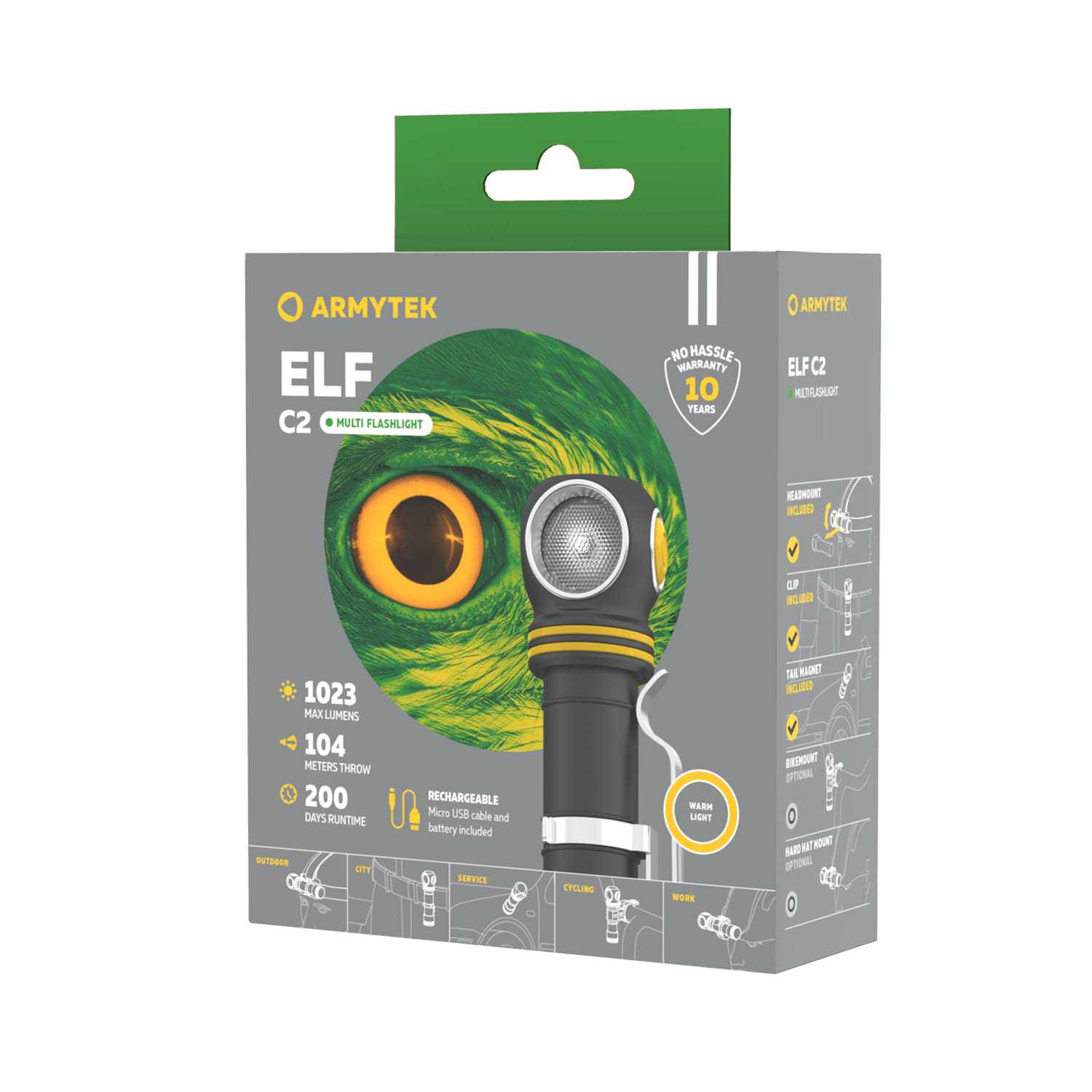 Latarka czołowa Armytek Elf C2 v2 - warm