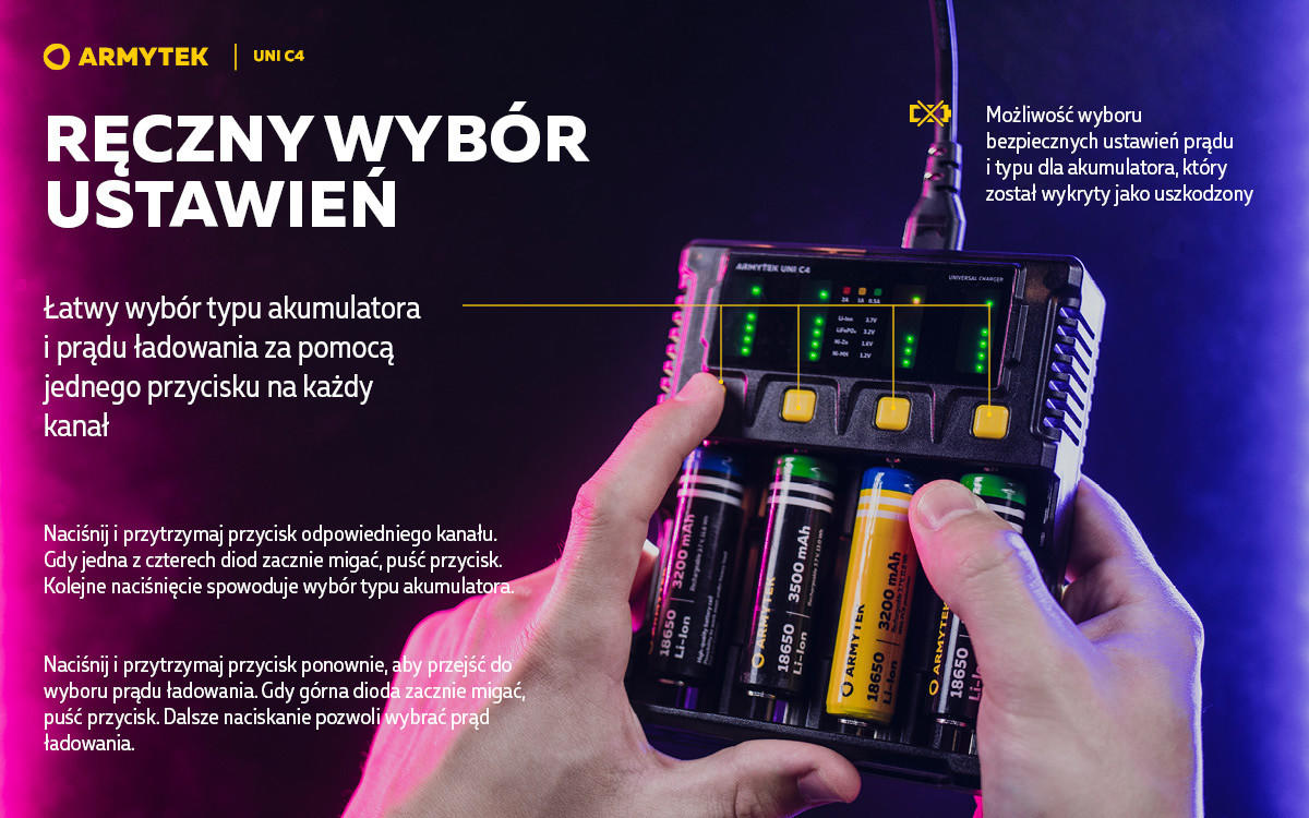 Ładowarka Armytek Uni C4