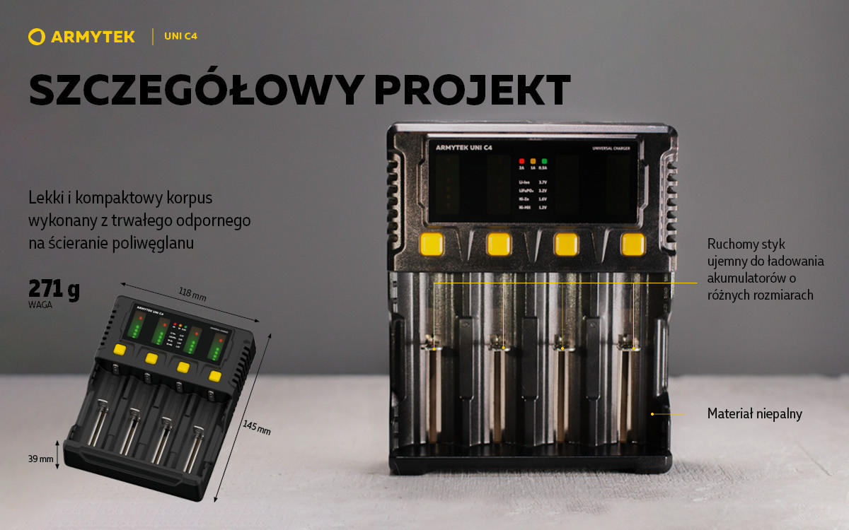 Ładowarka Armytek Uni C4