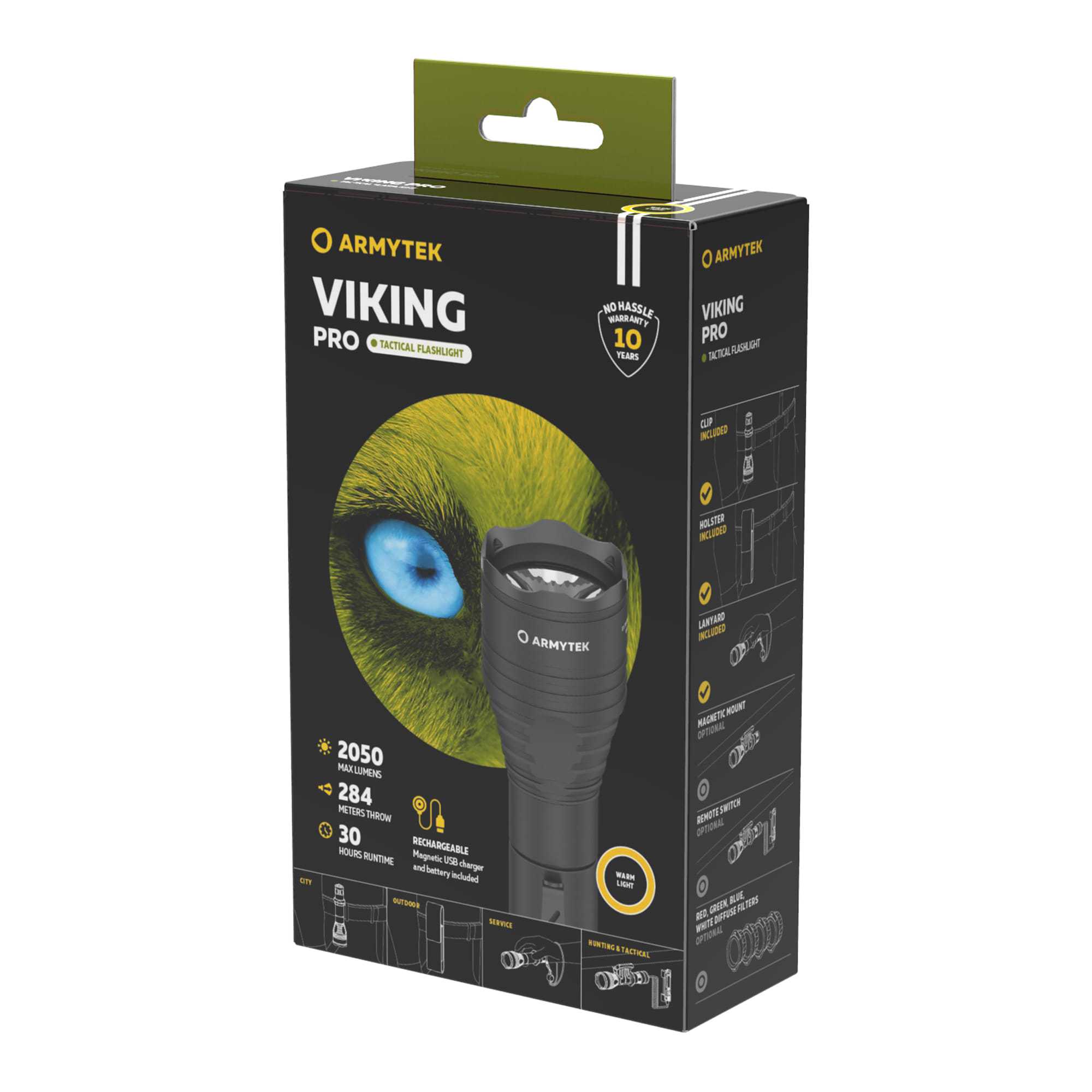 Latarka taktyczna Armytek Viking Pro v3.5 USB - warm