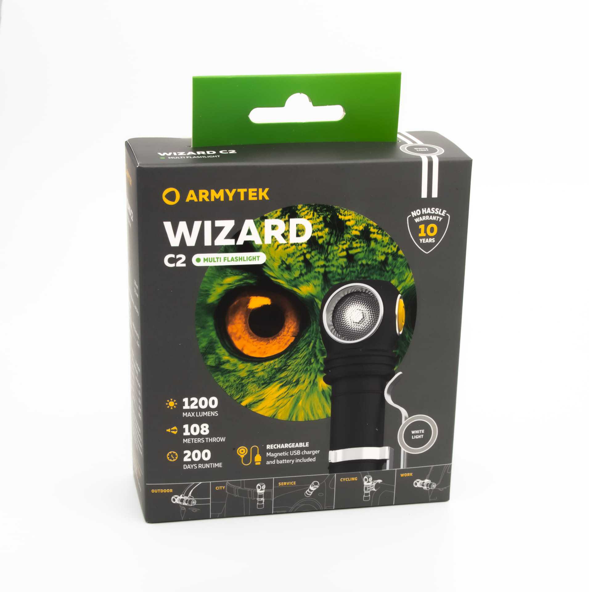 Latarka czołowa Armytek Wizard C2 USB v4 - white
