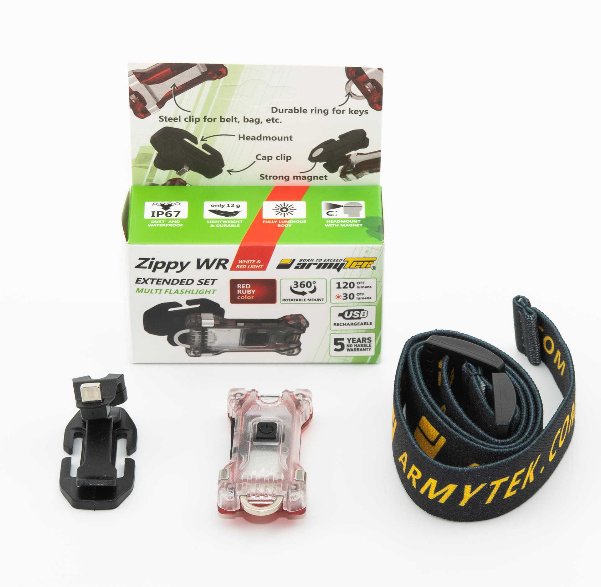 Latarka Armytek ZIPPY ES WR - czerwona