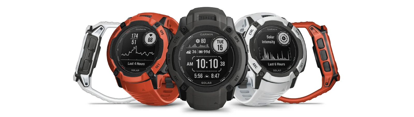 Zegarek taktyczny Garmin Instinct 2X Solar – Czerwony