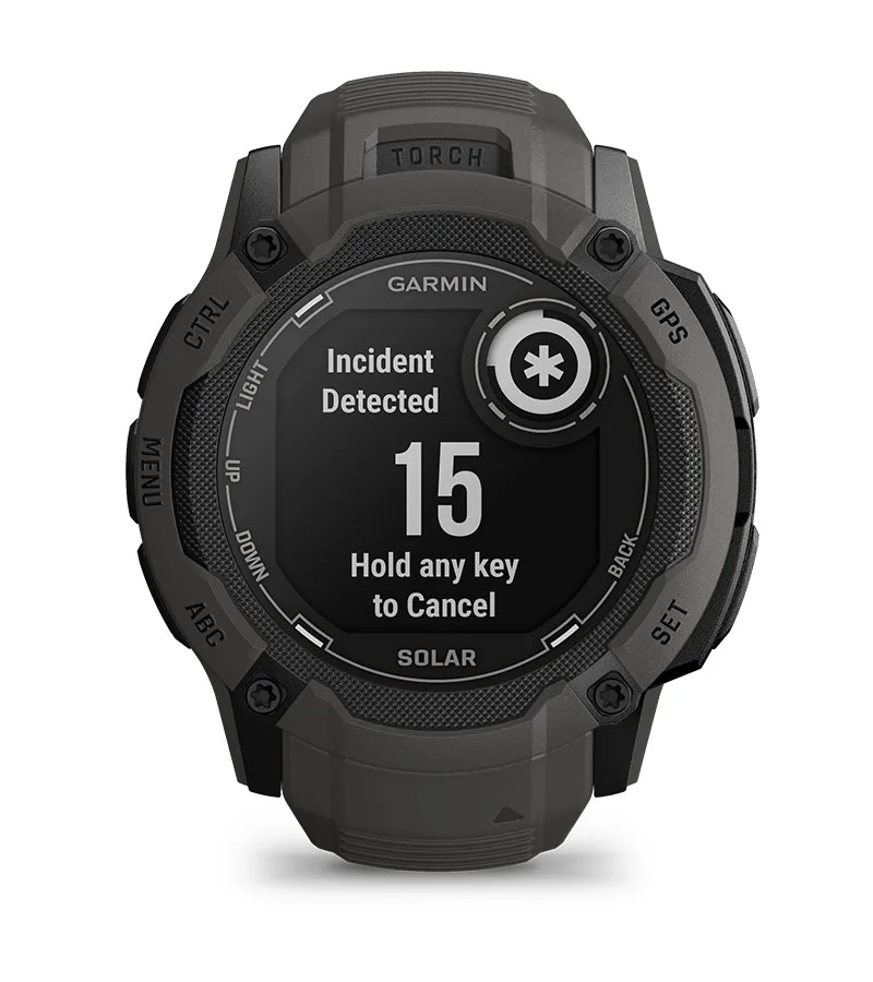 Zegarek taktyczny Garmin Instinct 2X Solar – Czerwony