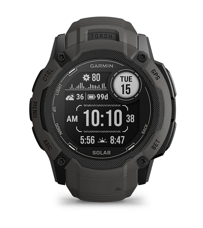 Zegarek taktyczny Garmin Instinct 2X Solar – Czerwony