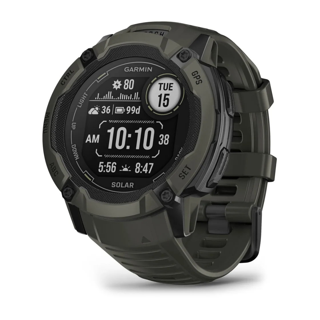 Zegarek taktyczny Garmin Instinct 2X Solar – Mchowy