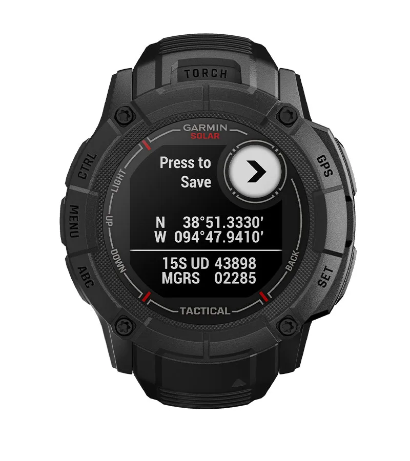 Zegarek taktyczny Garmin Instinct 2X Solar — Tactical Edition, Czarny