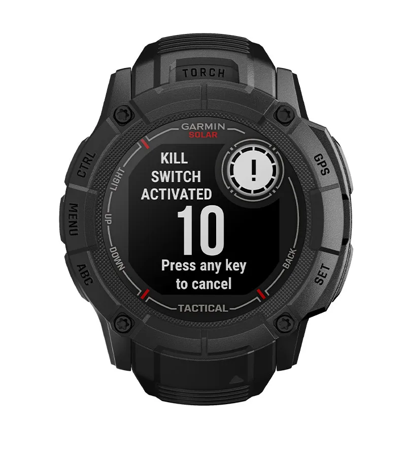 Zegarek taktyczny Garmin Instinct 2X Solar — Tactical Edition, Czarny