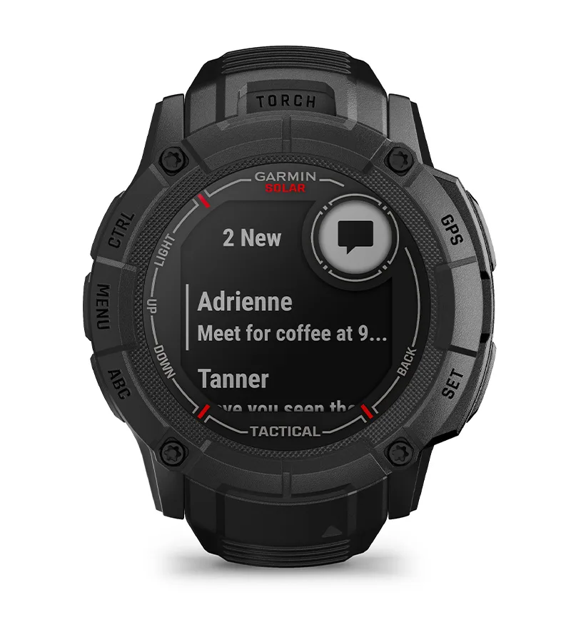 Zegarek taktyczny Garmin Instinct 2X Solar — Tactical Edition, Czarny