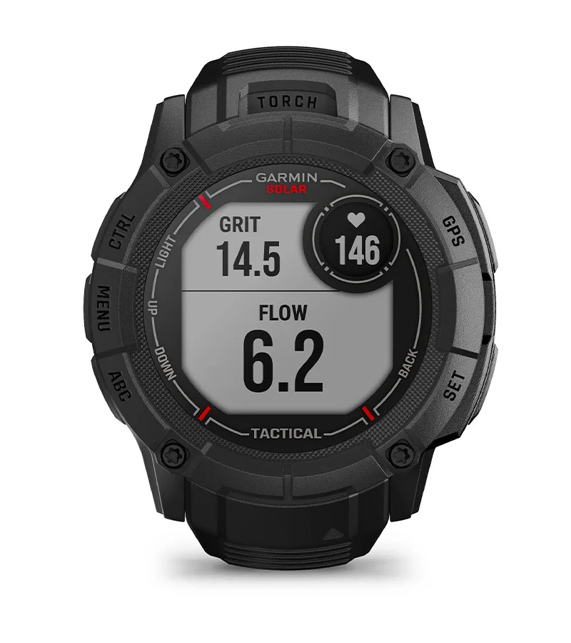 Zegarek taktyczny Garmin Instinct 2X Solar — Tactical Edition, Czarny