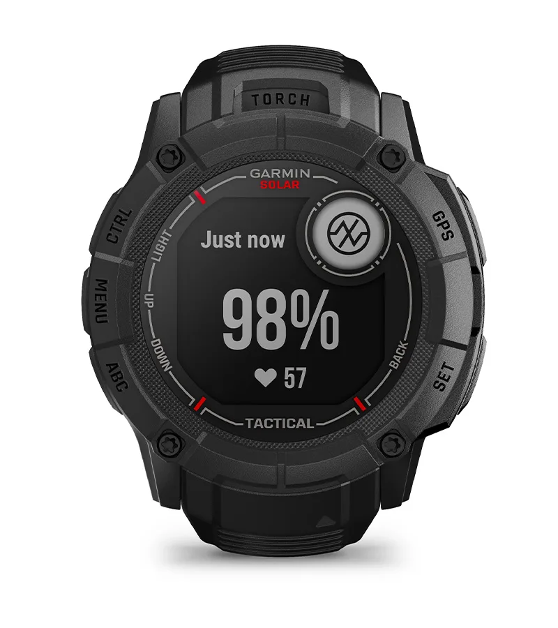 Zegarek taktyczny Garmin Instinct 2X Solar — Tactical Edition, Czarny