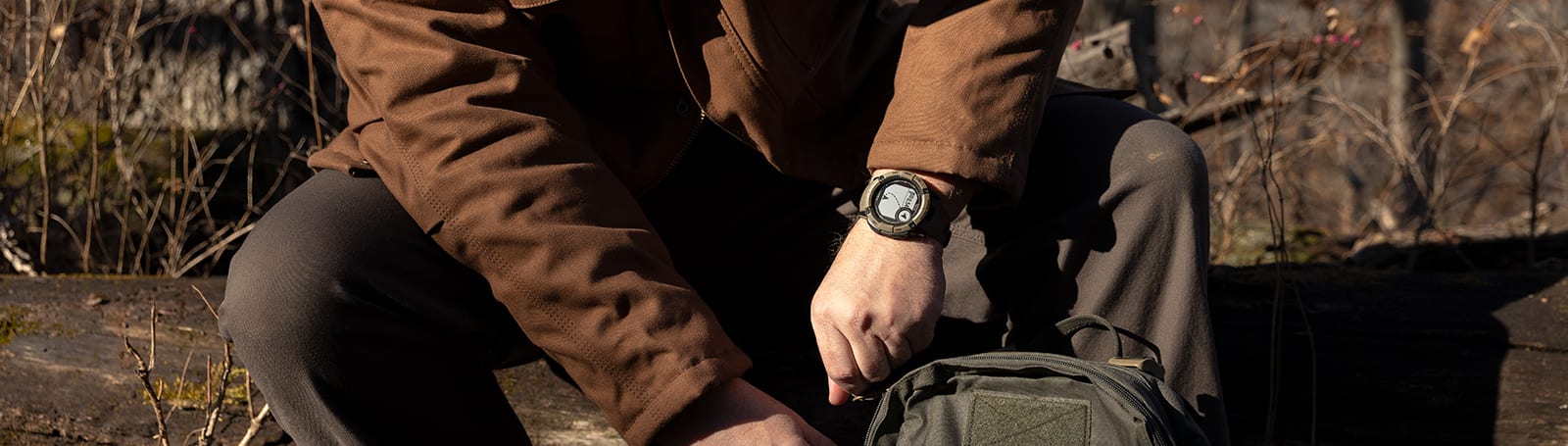 Zegarek taktyczny Garmin Instinct 2X Solar — Tactical Edition, Jasnobrązowy