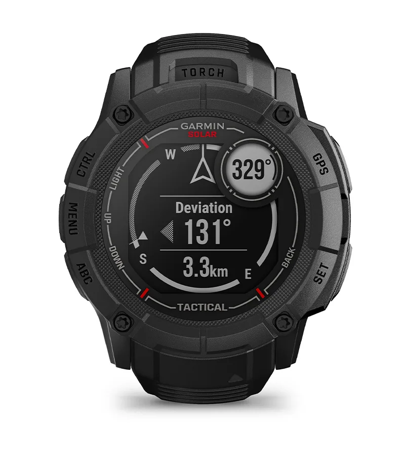 Zegarek taktyczny Garmin Instinct 2X Solar — Tactical Edition, Jasnobrązowy