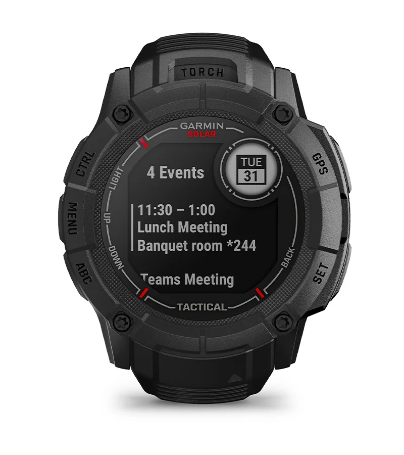 Zegarek taktyczny Garmin Instinct 2X Solar — Tactical Edition, Jasnobrązowy