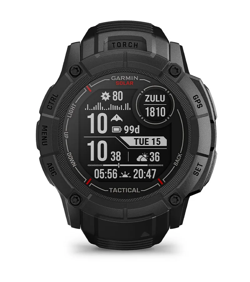 Zegarek taktyczny Garmin Instinct 2X Solar — Tactical Edition, Jasnobrązowy