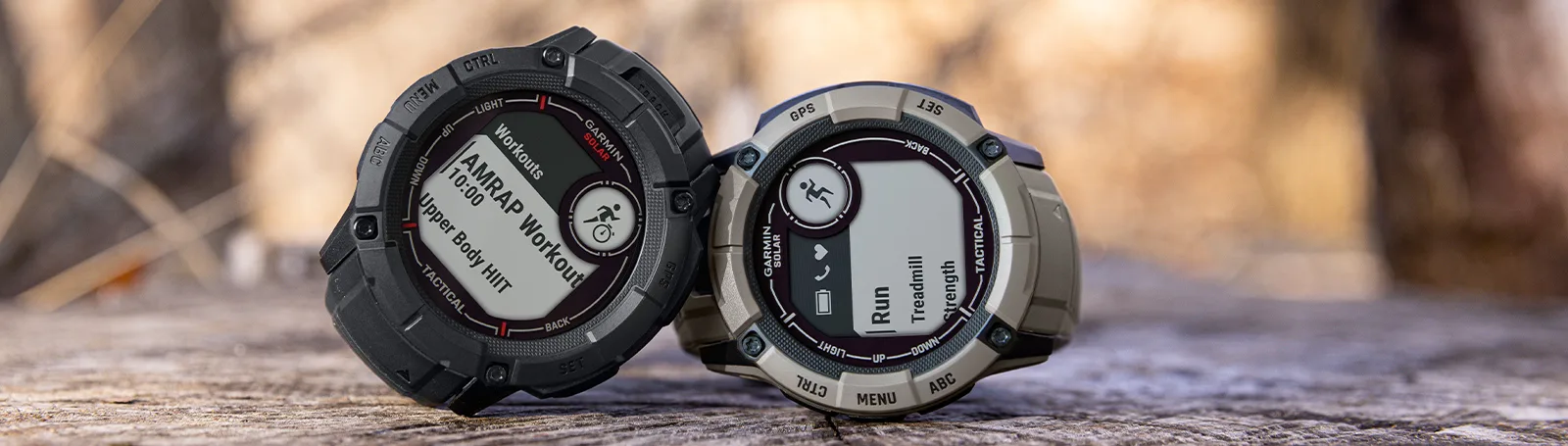 Zegarek taktyczny Garmin Instinct 2X Solar — Tactical Edition, Jasnobrązowy