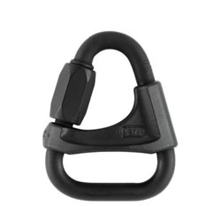 Delta stalowa Petzl 8mm z zabezpieczeniem - czarna