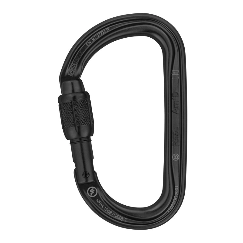 Karabinek Petzl Am'D Screw-Lock - czarny