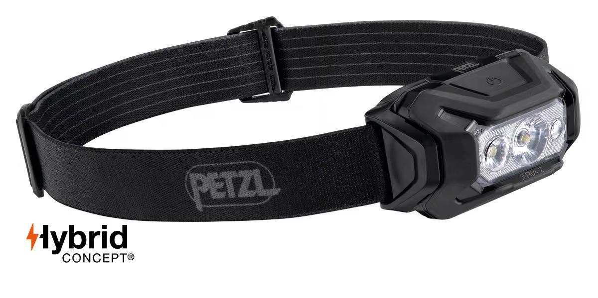 Latarka Czołowa Petzl ARIA 2 RGB - Czarna