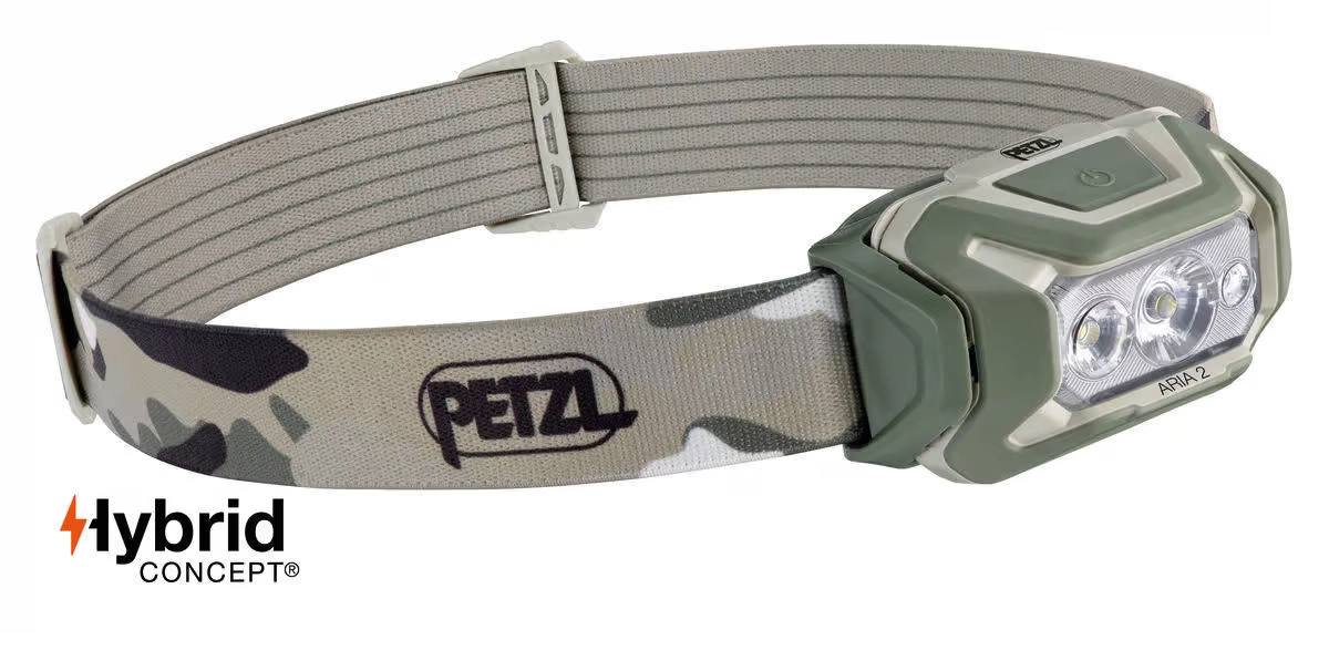 Latarka Czołowa Petzl ARIA 2 RGB - Moro