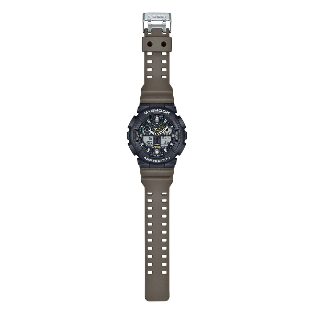 Zegarek A10 G-Shock GA-100TU - Czarno-oliwkowy