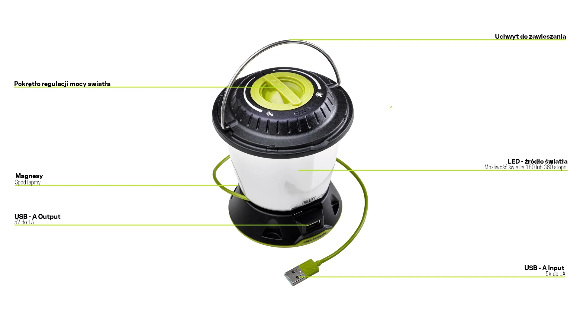 Lampka stojąco wisząca Goal Zero Lighthouse Core