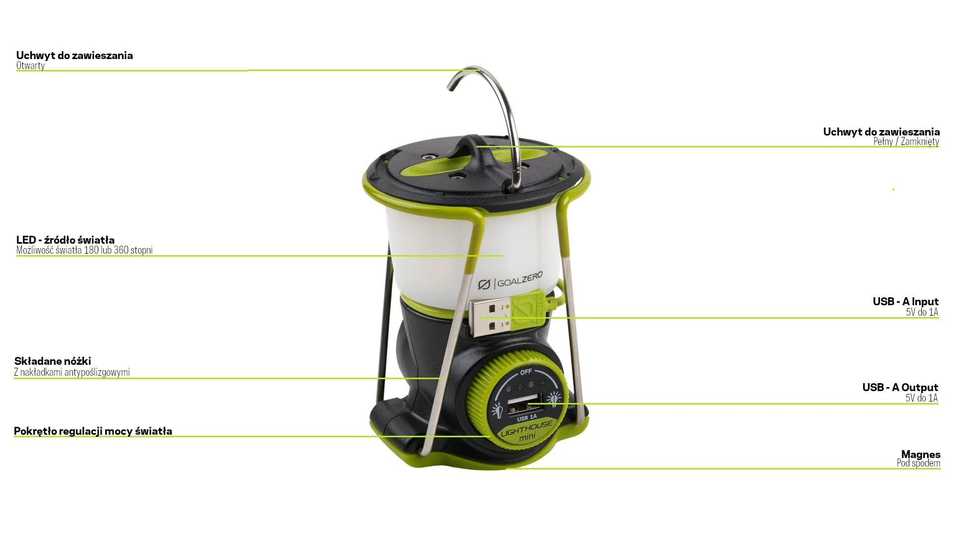 Lampka stojąco wisząca Goal Zero Lighthouse Mini