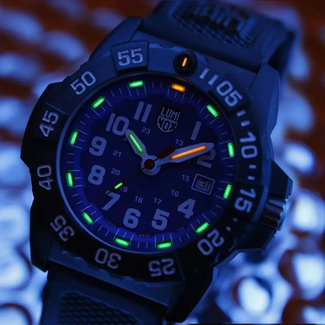 LUMINOX Zegarek Kwarcowy Navy SEAL 3500 Series XS.3503.F – czarno-niebieski