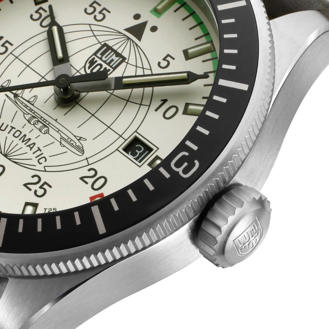 LUMINOX Zegarek Automatyczny Air Automatic Constellation™ 9600 Series XA.9607 - biało-brązowy