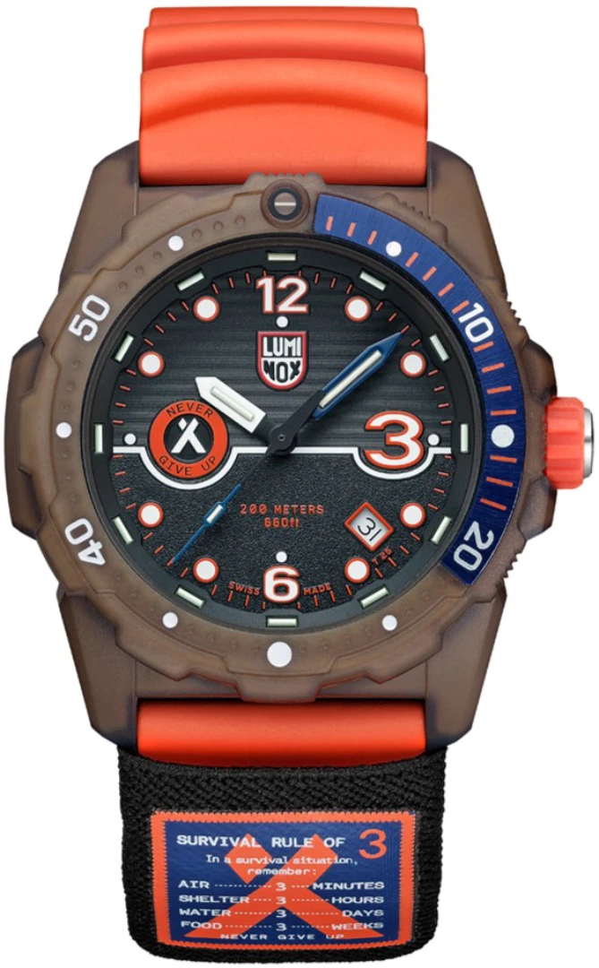LUMINOX Zegarek Kwarcowy Bear Grylls Survival Sea 3720 Eco Series XB.3729.ECO