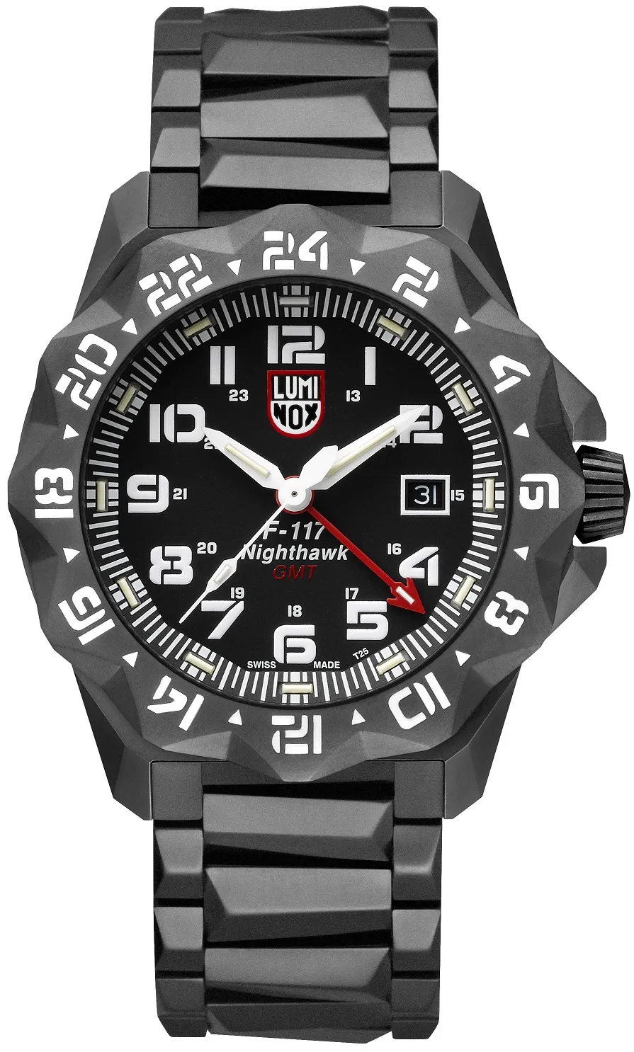 LUMINOX Zegarek Kwarcowy F-117 Nighthawk™ 6420 Series XA.6422 - czarny