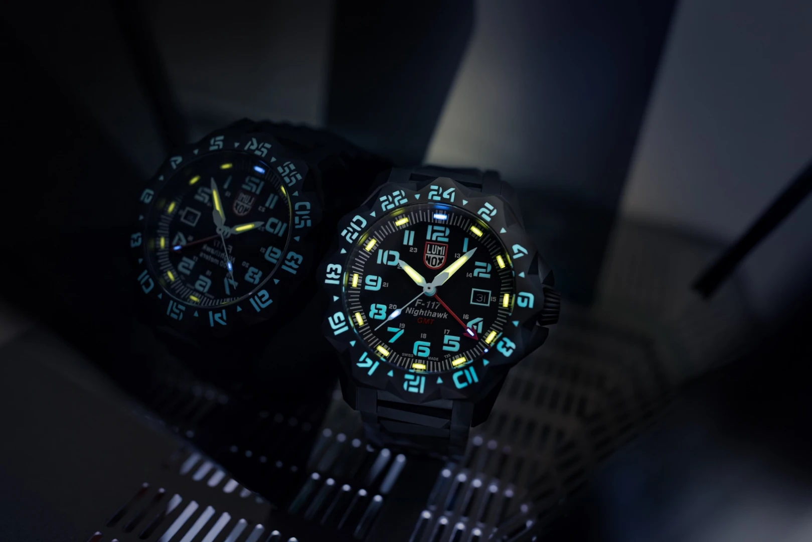 LUMINOX Zegarek Kwarcowy F-117 Nighthawk™ 6420 Series XA.6422 - czarny