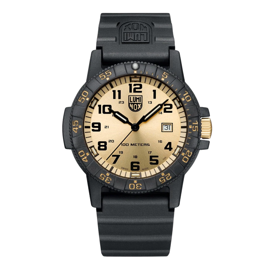 Zegarek Kwarcowy Luminox Leatherback Sea Turtle Giant 0320 Series XS.0325.GP – czarno-złoty