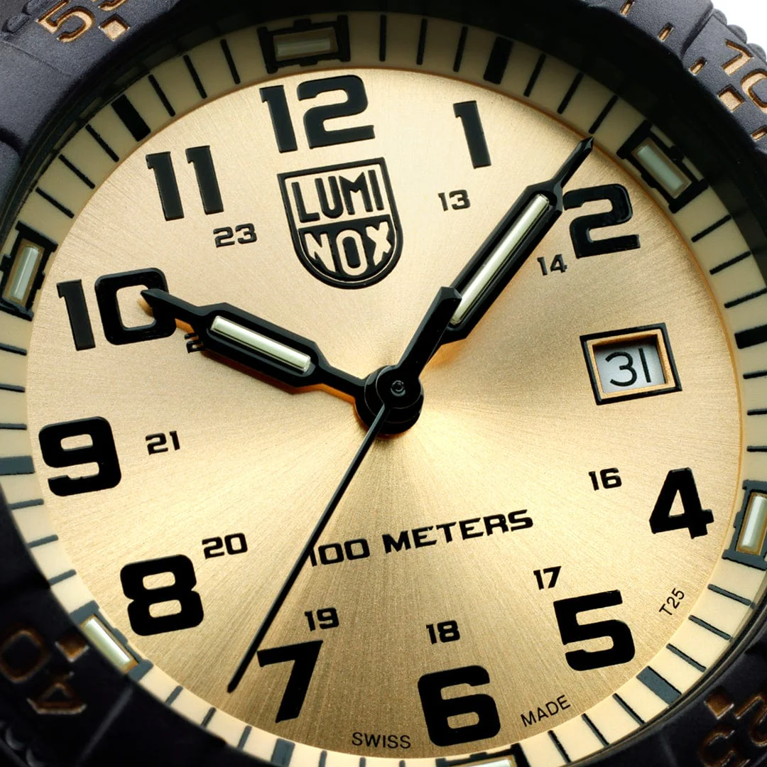 Zegarek Kwarcowy Luminox Leatherback Sea Turtle Giant 0320 Series XS.0325.GP – czarno-złoty