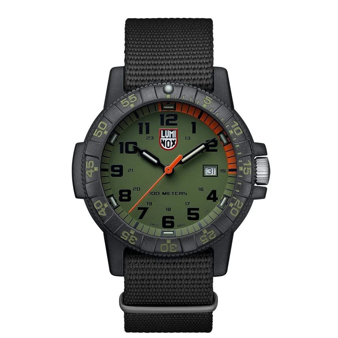 Zegarek Kwarcowy Luminox Leatherback Sea Turtle Giant 0320 Series XS.0337 – czarno-zielony