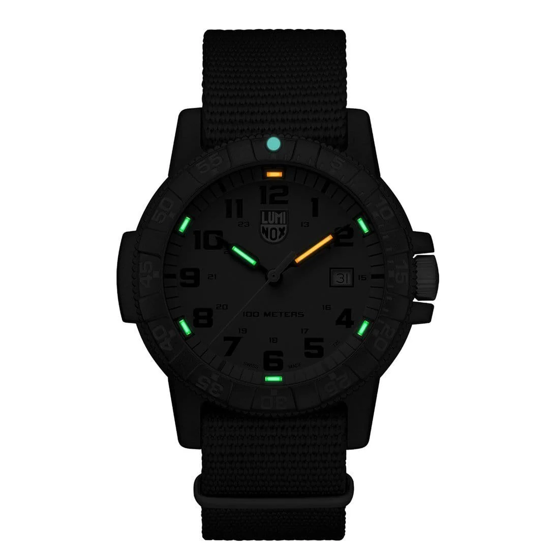 Zegarek Kwarcowy Luminox Leatherback Sea Turtle Giant 0320 Series XS.0337 – czarno-zielony