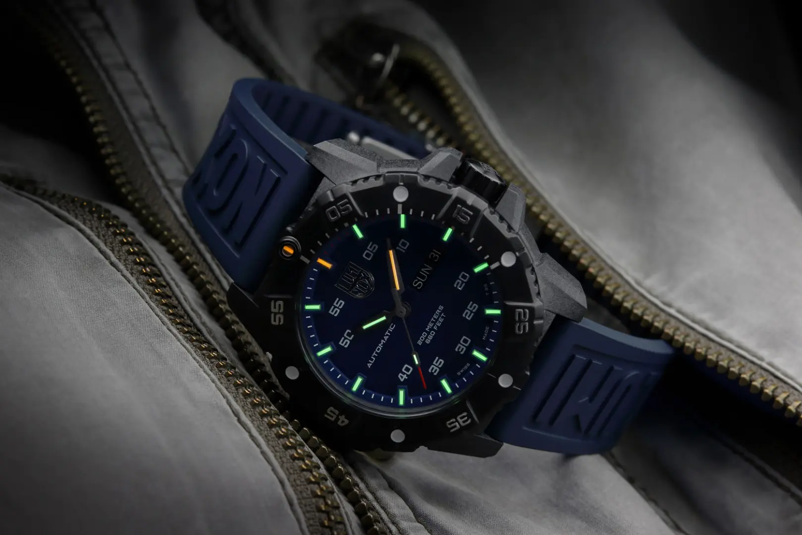 LUMINOX Zegarek Automatyczny Master Carbon SEAL Automatic XS.3863 – szaro-niebieski