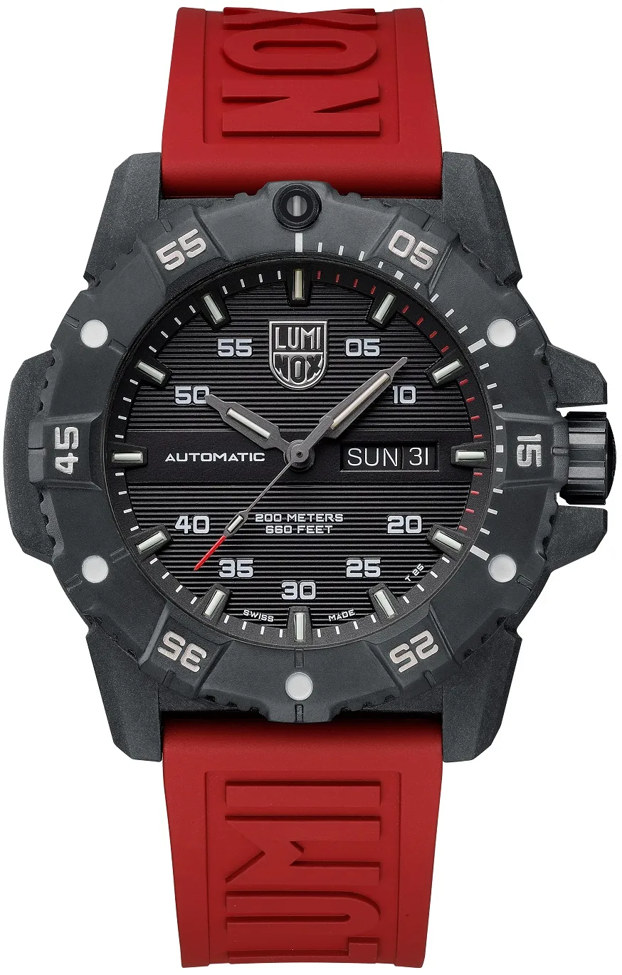 LUMINOX Zegarek Automatyczny Master Carbon SEAL Automatic XS.3875 – czarno-czerwony