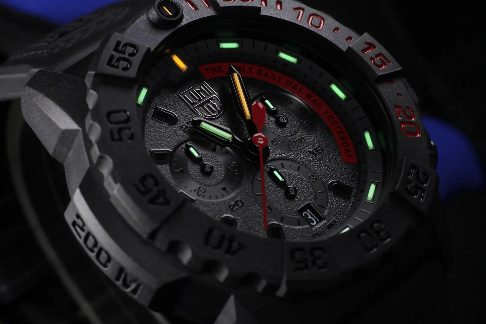 LUMINOX Zegarek Kwarcowy Navy SEAL 3580 Series Chronograph XS.3581.EY – czarny