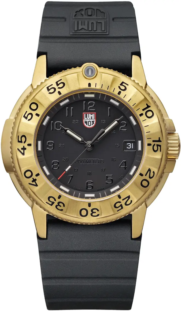LUMINOX Zegarek Kwarcowy Navy SEAL Foundation 3220 Series XS.3221.NSF – czarno-złoty