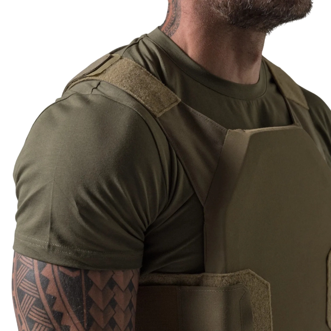 Kamizelka kuloodporna NOXODA NIJ III cywilna, zestaw 2 płyty balistyczne + plate carrier, rozm. M